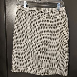 Loft Black and White Pencil Skirt Size 0
